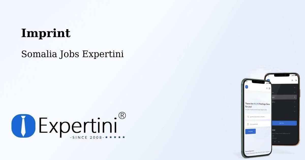 Imprint – Iskushuban - Somalia Jobs Expertini